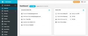 KidsGuard Android spy dashboard