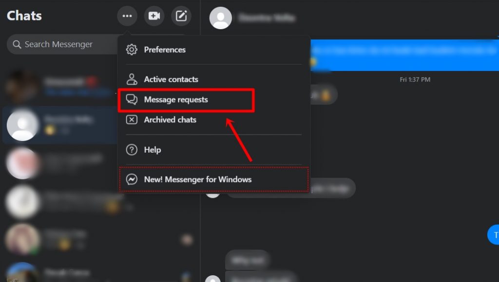 view secret messenger conversations on desktop